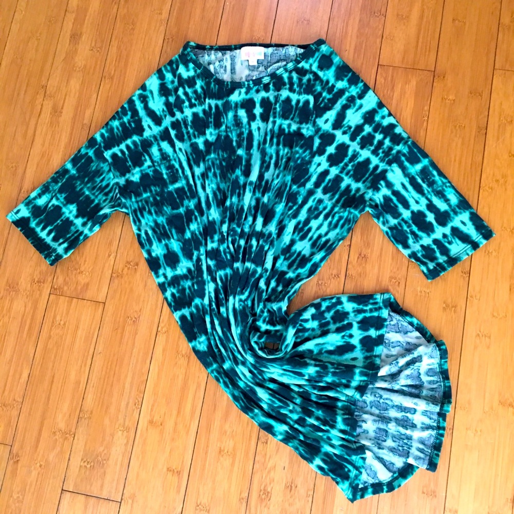 LuLaRoe Tie Dye Hi/Low T-shirt Dress